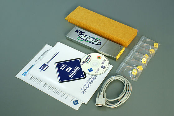 شراء الملف الشخصي الحراري KIC START ، ملف تعريف إعادة التدفق الحراري SMT 9 6 جهاز اختبار القنوات التصنيع عبر الإنترنت